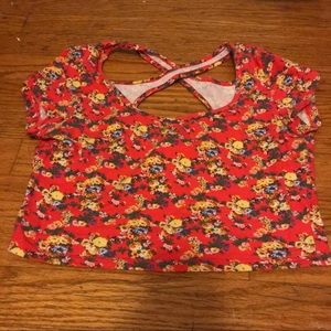 Cute Summery Floral Crop Top